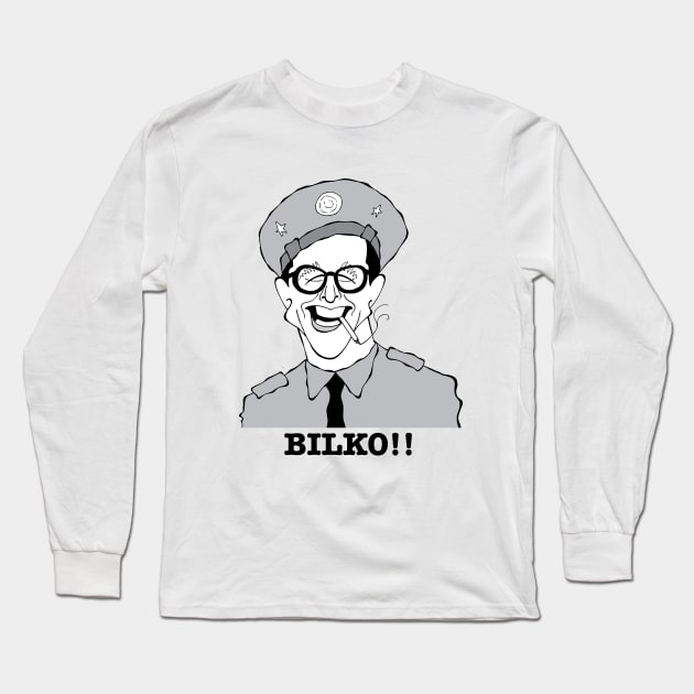 SGT BILKO FAN ART!! Long Sleeve T-Shirt by cartoonistguy